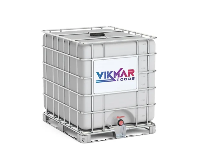 Vikmar Foods bulk canola oil in an industrial IBC tote