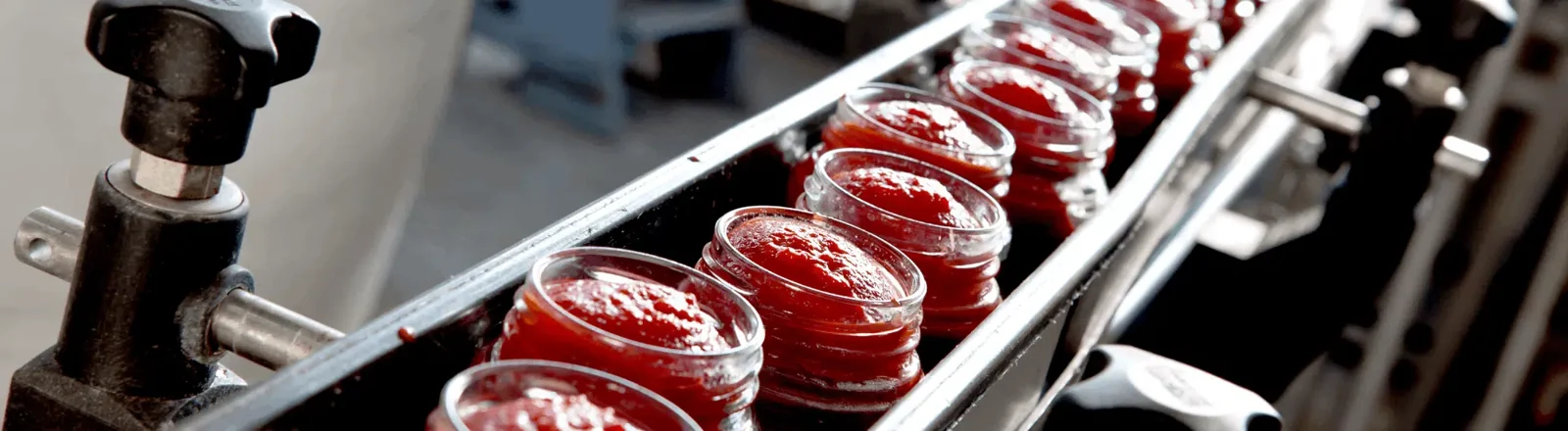 Jars on a production line, from the Vikmar Foods website