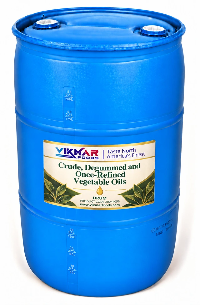 Crude, Degummed and Once-Refined Vegetable Oils — Drum