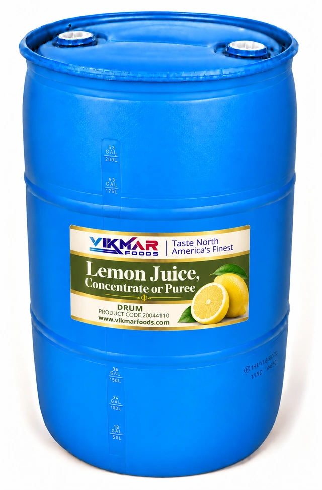 Lemon Juice, Concentrate or Puree — Drum