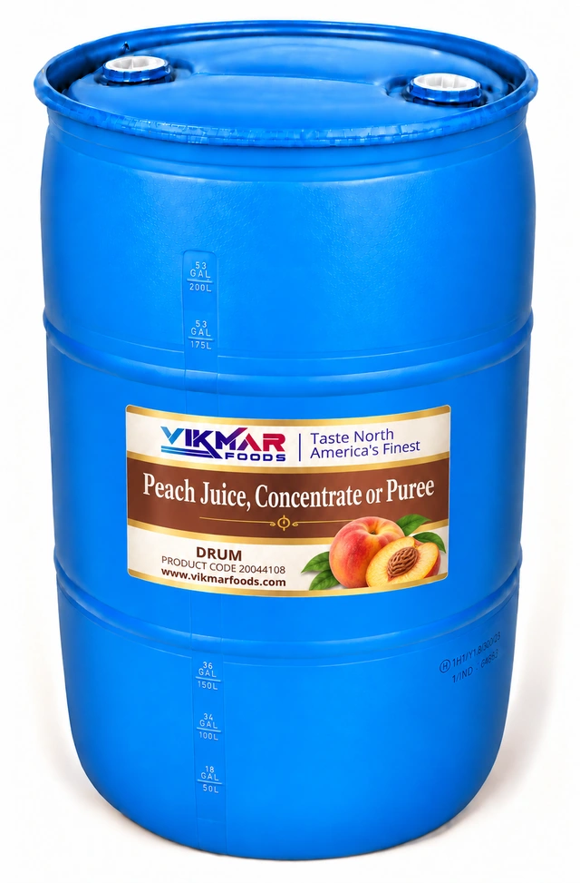 Peach Juice, Concentrate or Puree — Drum