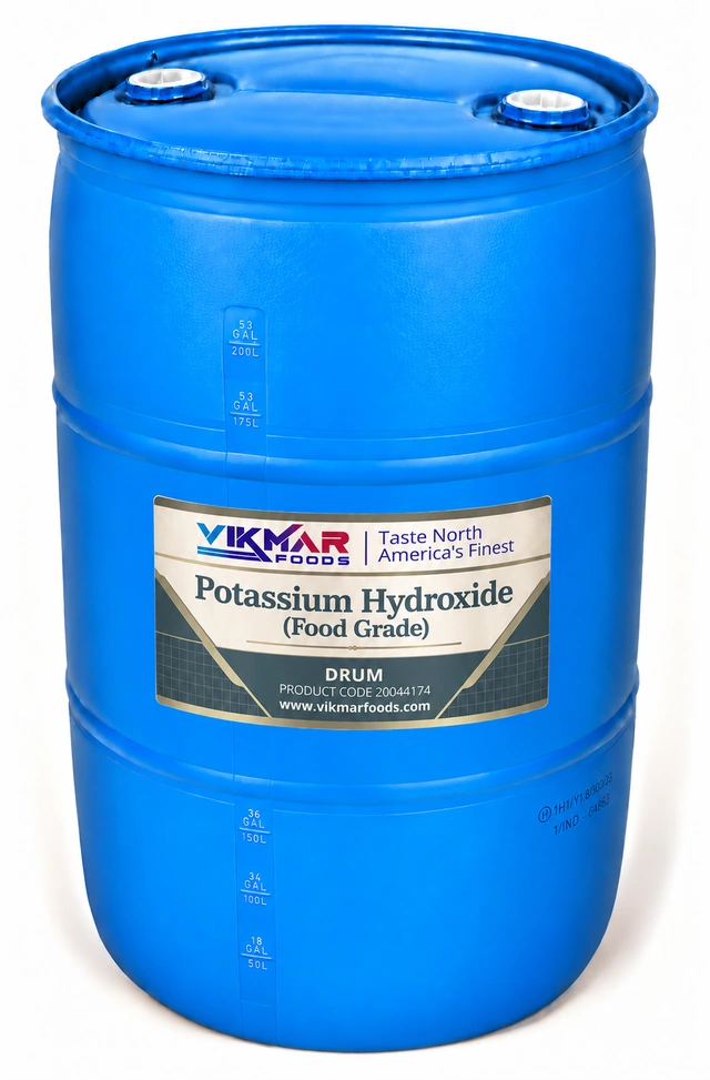 Potassium Hydroxide (Food Grade) — Drum