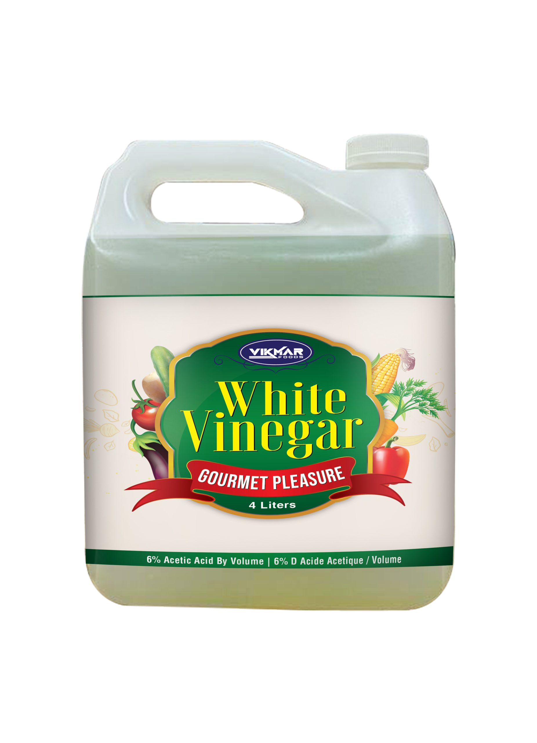 White vinegar 4 litres bottle